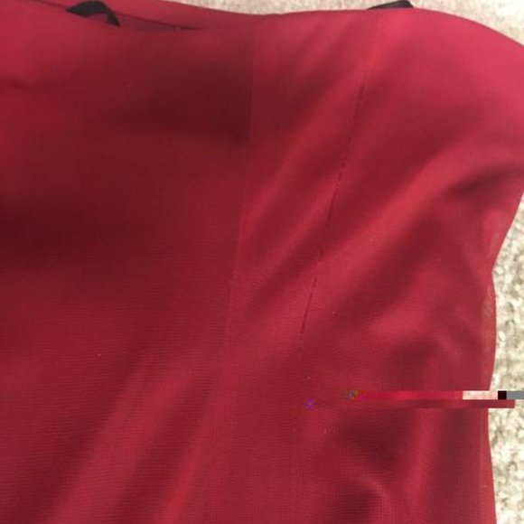 WILL DONATE LAST CALL - Red Strapless Ruffle Hem (think salsa!) Dress - Small - Picture 11 of 12